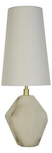 Searchlight EU88250WH - Lampada da tavolo APEX 1xE27/60W/230V Bianco/Grigio