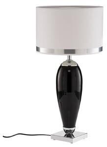 Lampada da tavolo Lund in bianco e nero, H 60 cm