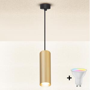 Brilagi - Lampadario LED dimmerabile a sospensione su cavo SELE 1xGU10/4,8W/230V nero/oro