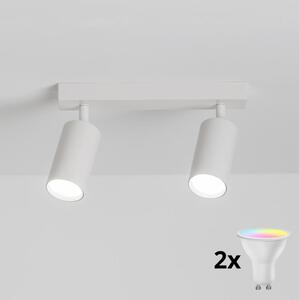 Brilagi - Faretto LED RGBW dimmerabile SELE 2xGU10/4,8W/230V, bianco
