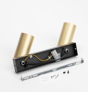 Brilagi - Faretto SELE GOLDEN 2xGU10/30W/230V nero/oro
