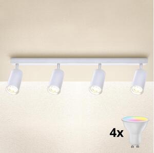 Brilagi - Faretto LED RGBW dimmerabile SELE 4xGU10/4,8W/230V bianco