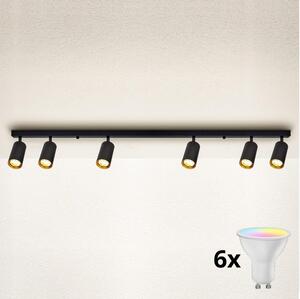 Brilagi - Lampada spot LED dimmerabile SELE 6xGU10/6,5W/230V nero/oro