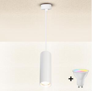 Brilagi - Lampadario dimmerabile a sospensione LED su cavo SELE 1xGU10/4,8W/230V bianco