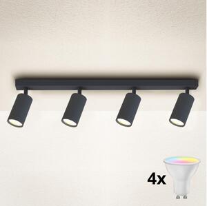 Brilagi - Faretto LED RGBW dimmerabile SELE 4xGU10/4,8W/230V antracite