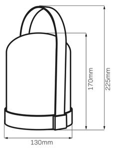 Lampada da tavolo decorativa LED RGBW MINORKA LED/0,3 W/4,5 V 3xAA