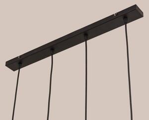 Lampadario sospeso su cavo GAMBIT 4x GU10/10W/230V, nero