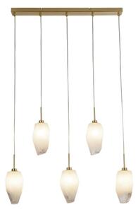 Searchlight 23145-5SB - ROCKY Lampada a sospensione con 5 luci e cavo 5xG9/33W/230V