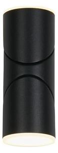 Searchlight 36180BK - Lampada da parete a LED per esterni SOHO 2xLED/6W/230V IP44