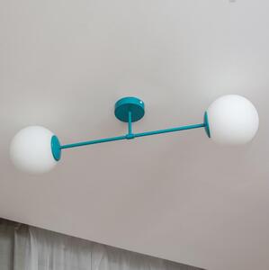 Plafoniera MOON 2xE27/15W/230V turchese