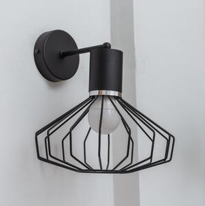 Lampada da parete SOLANO 1xE27/15W/230V nero/cromo lucido