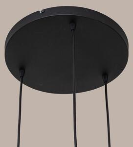 Lampadario a sospensione con cavo SOLANO 3xE27/15W/230V nero/cromo lucido
