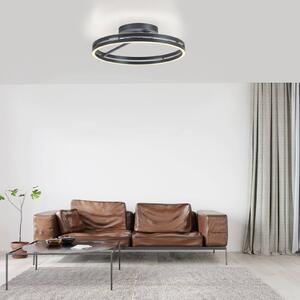 PURE Plafoniera a LED Loop, dimmerabile, Alluminio / Grigio / Zincato, Soggiorno / Sala da pranzo, Alluminio, Moderno, Plafoniera LED