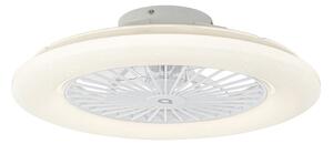 Ventilatore da soffitto bianco 50 cm con effetto stella e telecomando - Climo