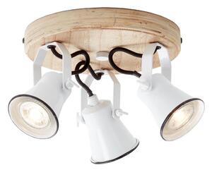 Brilliant - Faretto SEED 3xGU10/5W/230V bianco/beige