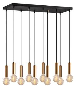Lampadario a sospensione su cavo TEMPO 10xE27/40W/230V dorato