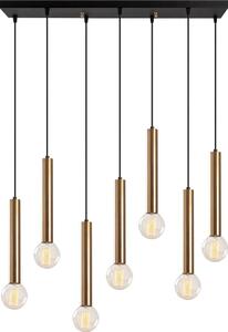 Lampadario a sospensione TEMPO 7xE27/40W/230V, finitura oro