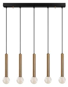 Lampadario a cavo TEMPO 5xE27/40W/230V dorato