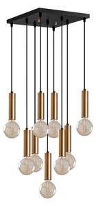 Lampadario sospeso con cavo TEMPO 9xE27/40W/230V oro