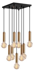 Lampadario sospeso con cavo TEMPO 9xE27/40W/230V oro