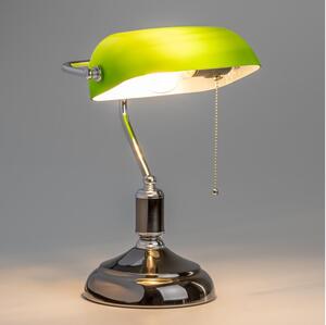 Brilagi - Lampada da scrivania BANK OFFICE 1xE27/60W/230V nera/argento/verde