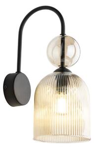 SOPHIA Applique 1xE14/10W/230V nero/smoked beige