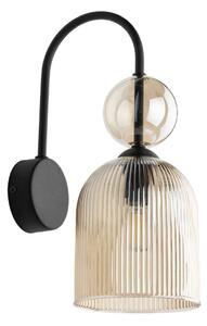SOPHIA Applique 1xE14/10W/230V nero/smoked beige