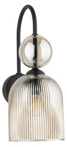 SOPHIA Applique 1xE14/10W/230V nero/smoked beige