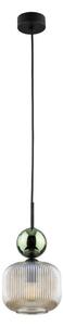 Lampada a sospensione con cord SOPHIA 1xE14/10W/230V nero/verde/fumé beige
