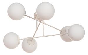 Plafoniera MOON 6xE27/15W/230V crema