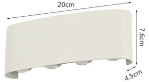 Brilagi - Applique da esterno FLAREBOX LED/8W/230V bianco IP65