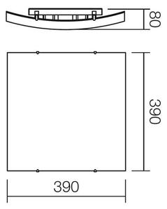 Redo 05-818 - Plafoniera NOTES 2xE27/42W/230V 39x39 cm bianca