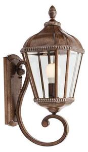 Redo 9656 - Lampada da parete per esterni ESSEN 1xE27/70W/230V IP44 marrone/patina