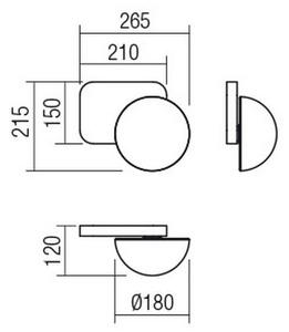 Redo 01-2470 - Applique LUMIEN 1xG9/10W/230V oro/bianco