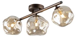 Brilagi - Plafoniera VULCANO 3xG9/8W/230V marrone/beige fumé