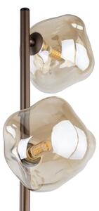 Lampada da terra LAVA 3xG9/8W/230V bronzo/beige fumé
