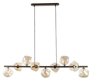Lampada a sospensione su cavo LAVA 9xG9/8W/230V bronzo/beige fumé
