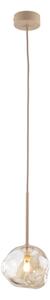 Lampada a sospensione con cavo LAVA 1xG9/8W/230V beige/fumo beige