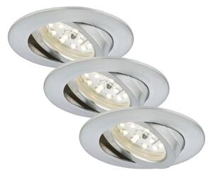 Briloner 7209-039 - Set di 3 faretti da incasso a LED per bagno ATTACH LED/5W/230V IP23