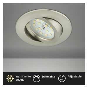Briloner 8317-012 - Lampada da incasso LED dimmerabile per bagno, 5,5 W/230 V, IP23, cromo opaco