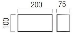 Redo 90325 - Lampada da esterno KODIAK LED 8W/230V 4000K 20 cm IP65, bianca