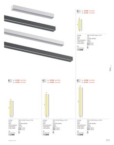 Redo 01-2767 - Lampada da parete LED PLOT, 35W/230V, 120 cm, nera