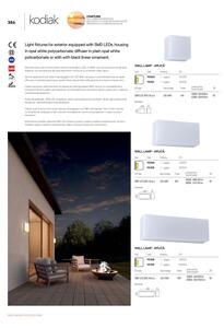Redo 90329 - Lampada da esterno KODIAK LED/12W/230V 4000K 30 cm IP65 bianca