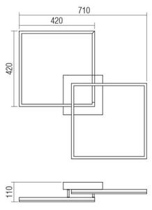 Redo 01-1642 - Plafoniera LED dimmerabile KLEE LED/57W/230V, bianca