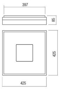 Redo 01-1998 - Plafoniera LED dimmerabile MAYA LED/42W/230V 42,5x42,5 cm dorata