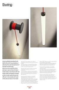 Redo 01-3363 - Lampada da parete dimmerabile LED SWING LED/16W/230V 3000/4000K CRI 90 bianco