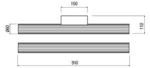 Redo 01-2593 - Illuminazione a LED per specchio da bagno RIGAL LED/18W/230V IP44 cromo/bianco