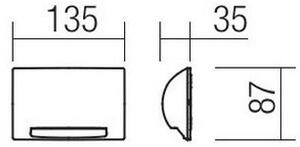 Redo 90009 - Lampada segnapasso da esterno TAMPA LED/11W/230V IP54 bianca