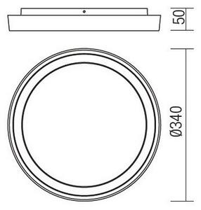 Redo 9184 - Plafoniera da esterno a LED BEZEL LED/30W/230V IP54 antracite