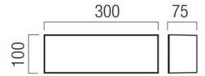 Redo 90329 - Lampada da esterno KODIAK LED/12W/230V 4000K 30 cm IP65 bianca